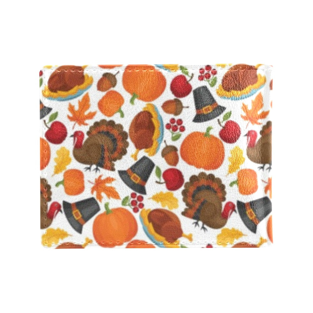Thanksgiving Print Design LKS304 Men's ID Card Wallet