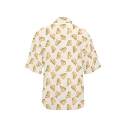 Sandwich Print Design LKS301 Women's Hawaiian Shirt
