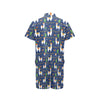 Llama Cactus Pattern Print Design 05 Men's Romper