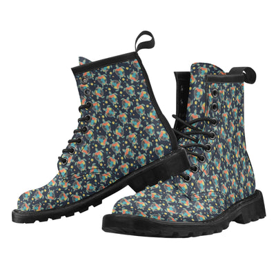 Sea Turtle Colorful with bubble Print Women's Boots