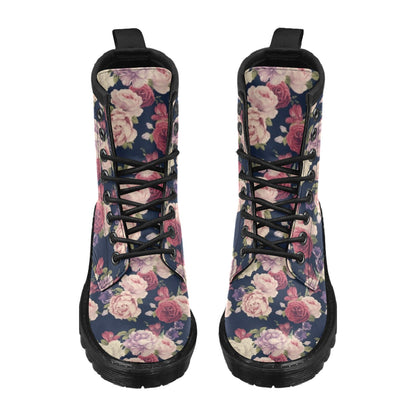 Peony Pattern Print Design PE03 Women's Boots