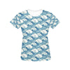 Wave Japan Style Print Design LKS304 Women's  T-shirt