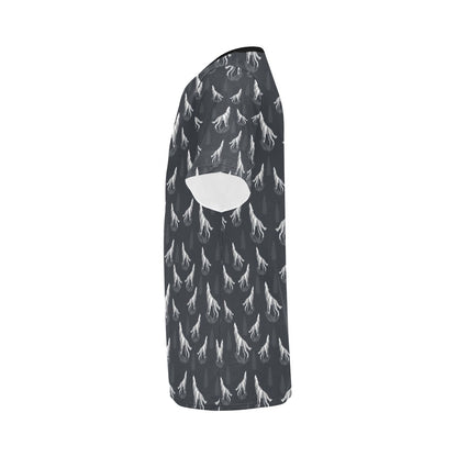 Wolf Print Design LKS303 Men's All Over Print T-shirt