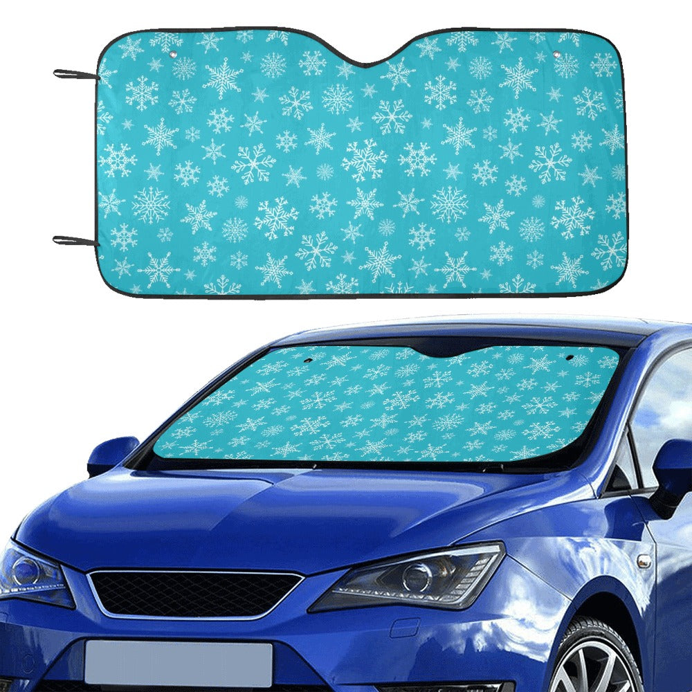 Snowflake Print Design LKS304 Car front Windshield Sun Shade
