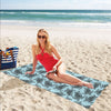 Sea Turtle Print Design LKS3010 Beach Towel 32" x 71"