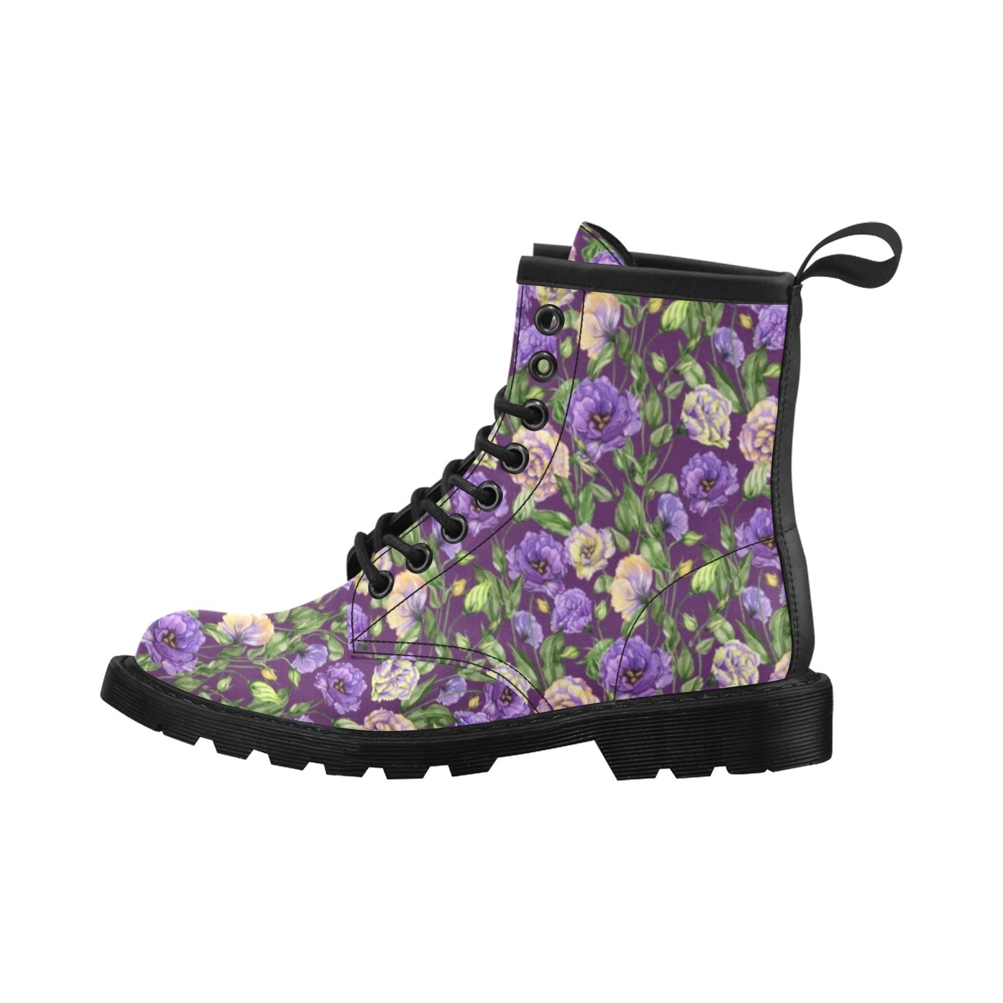 Lisianthus Pattern Print Design LT03 Women's Boots