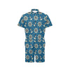 Anchor Pattern Print Design 02 Men's Romper