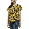 Smiley Face Emoji Print Design LKS304 Women's  T-shirt