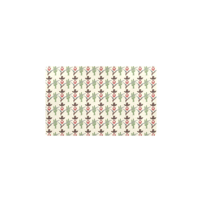 Western Cowboy Print Kitchen Mat