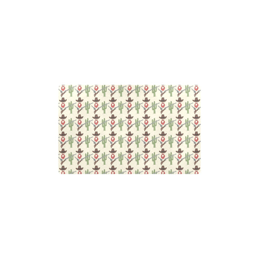Western Cowboy Print Kitchen Mat