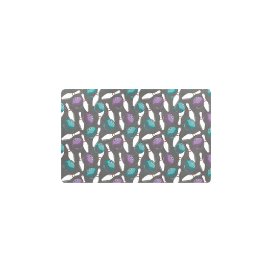 Bowling Pattern Print Design 03 Kitchen Mat