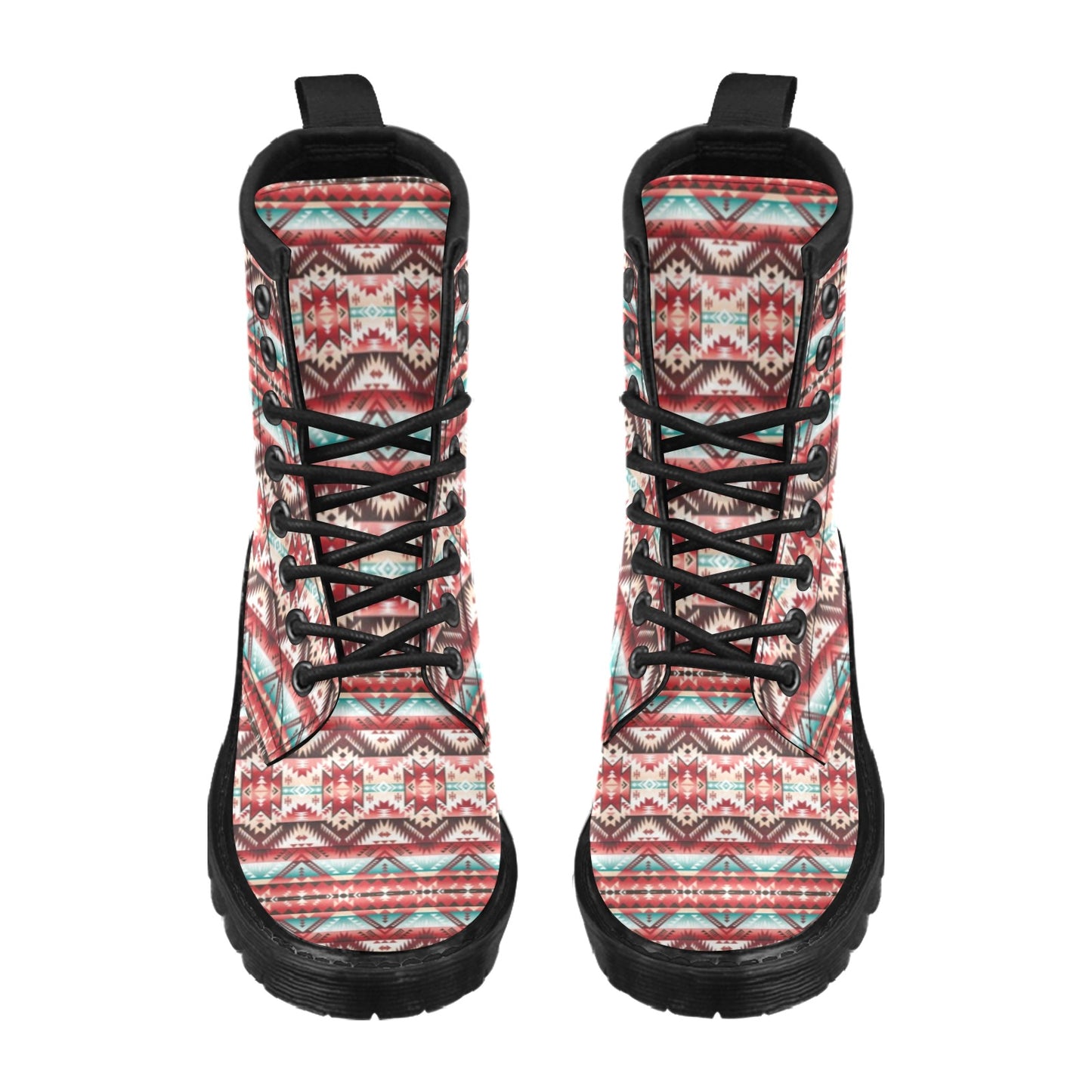 Aztec Western Style Print Pattern Women's Boots