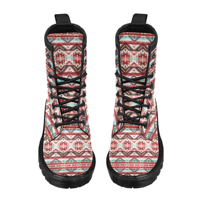 Aztec Western Style Print Pattern Women's Boots