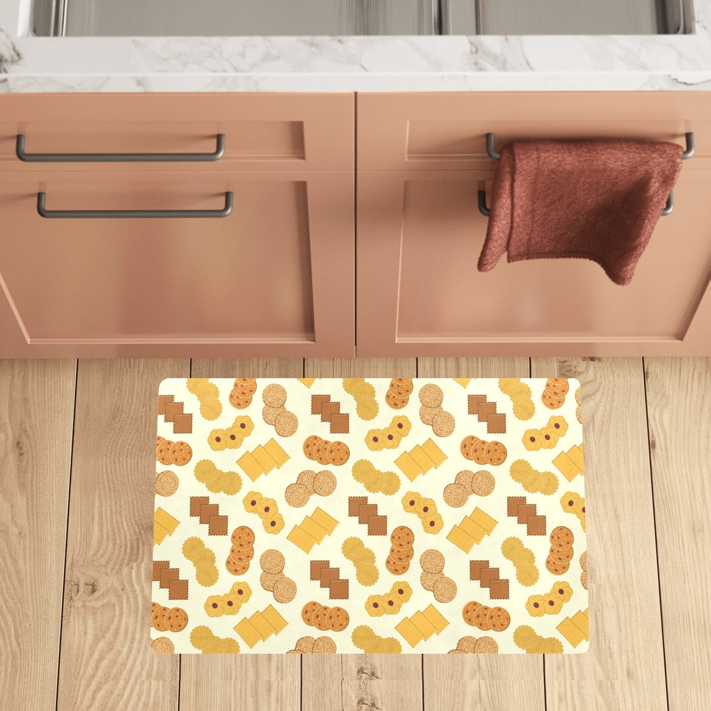 Cookie Pattern Print Design 06 Kitchen Mat