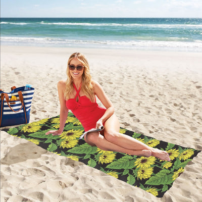 Sunflower Print Design LKS3010 Beach Towel 32" x 71"