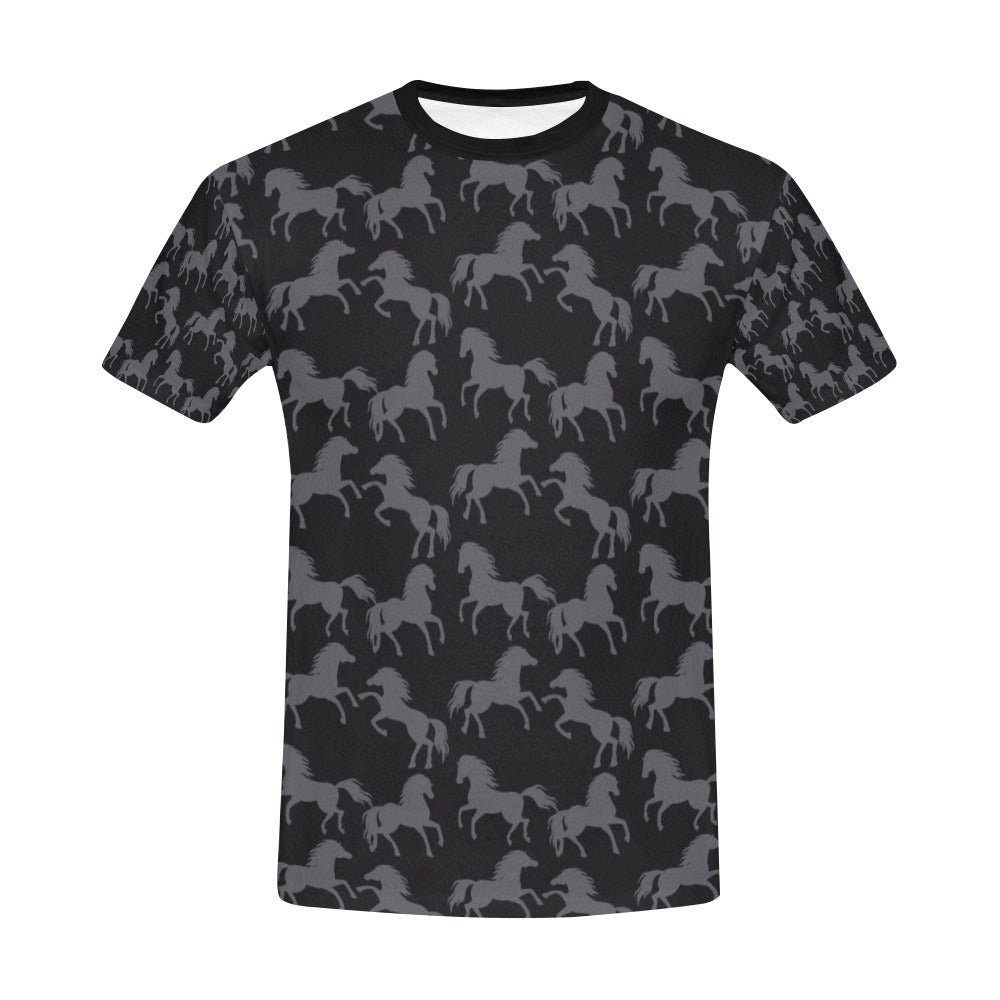 Horse Print Design LKS305 Men's All Over Print T-shirt