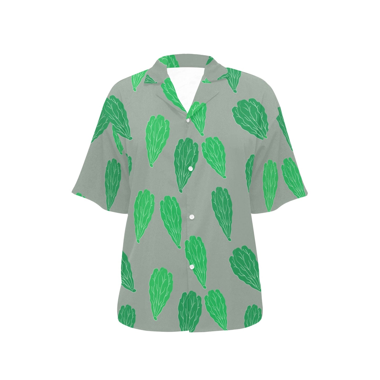 Lettuce Pattern Print Design 02 Women's Hawaiian Shirt