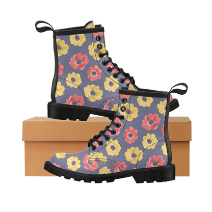 Anemone Pattern Print Design AM010 Women's Boots