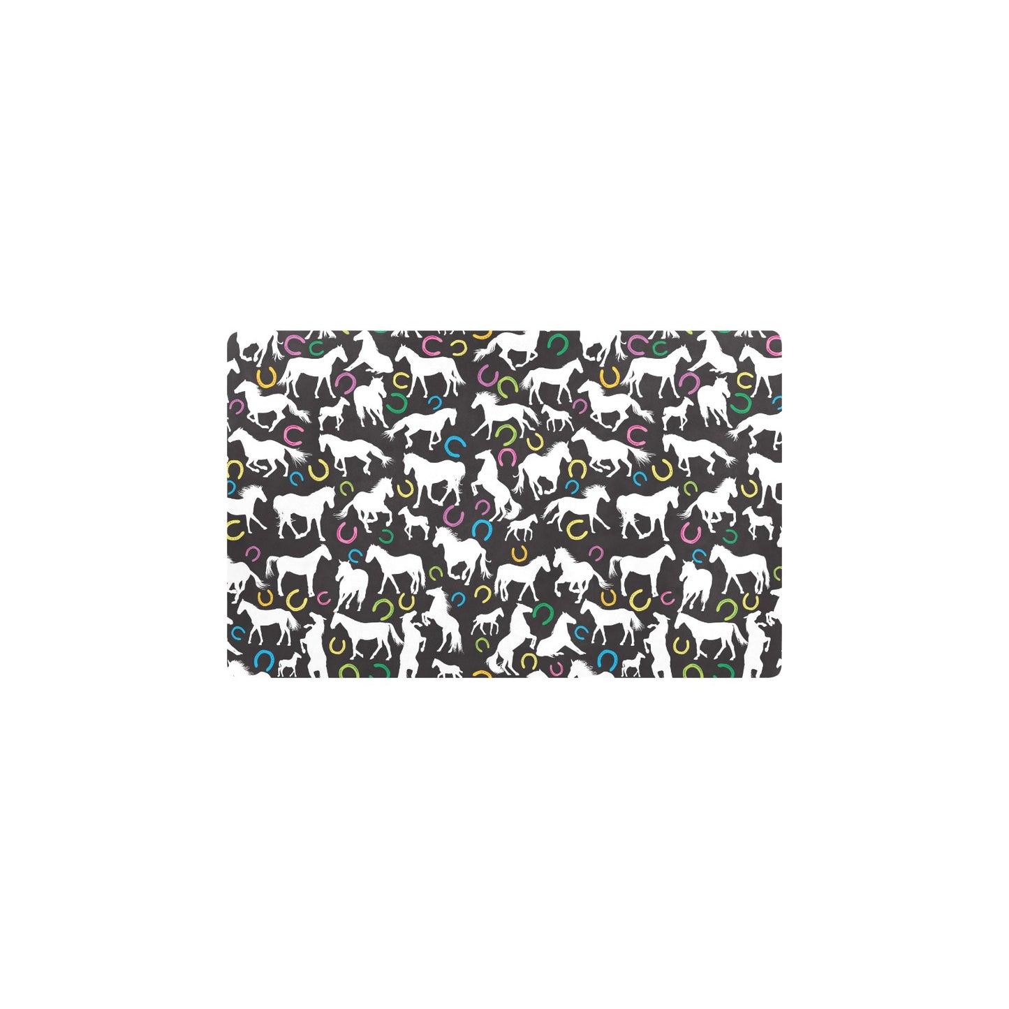 Horse Hoof Colorful Print Design LKS301 Kitchen Mat