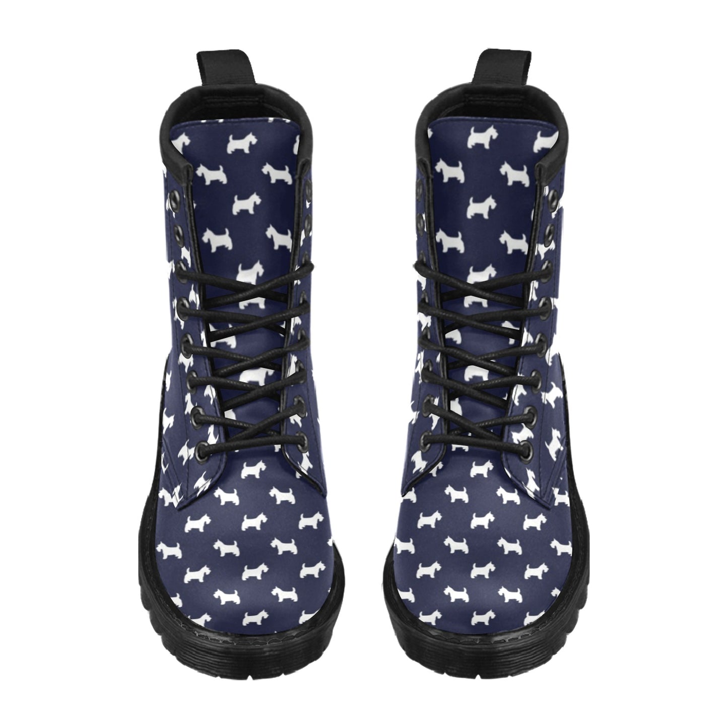 Scottish Terriers Print Design LKS3019 Women's Boots