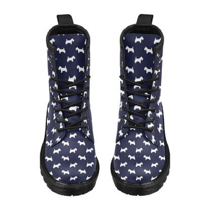 Scottish Terriers Print Design LKS3019 Women's Boots