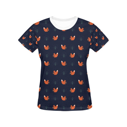 Squirrel Print Design LKS303 Women's  T-shirt