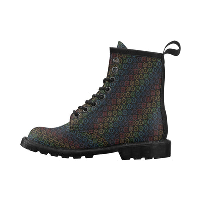 Chakra Colorful Symbol Pattern Women's Boots