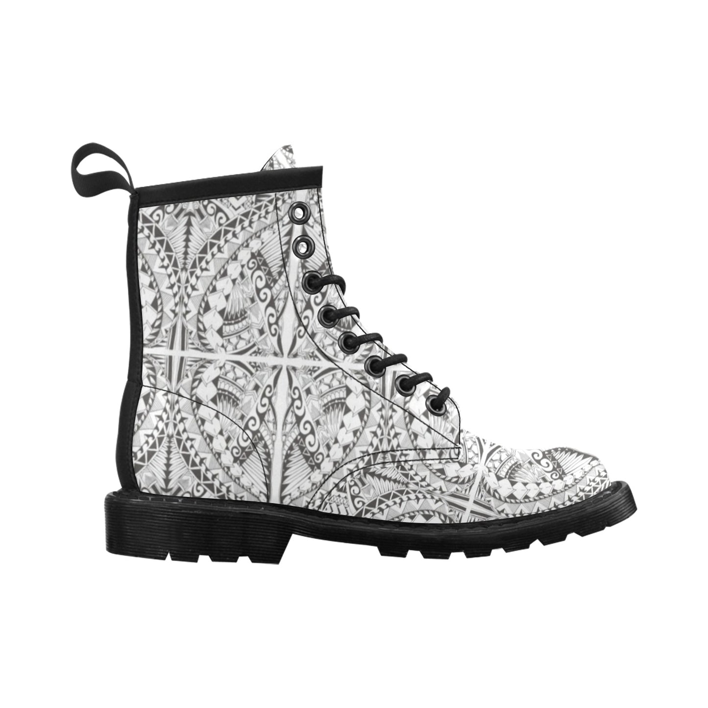 Samoan Style Print Design LKS301 Women's Boots