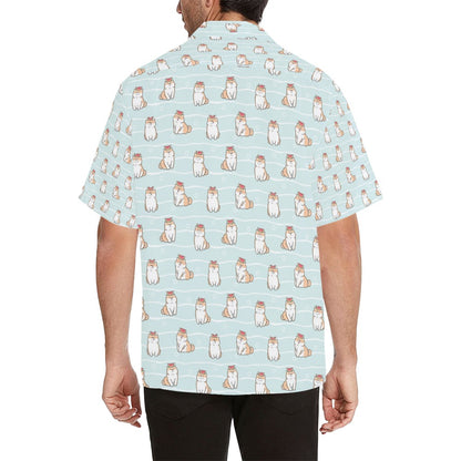 Shiba Inu Print Design LKS3011 Men's Hawaiian Shirt