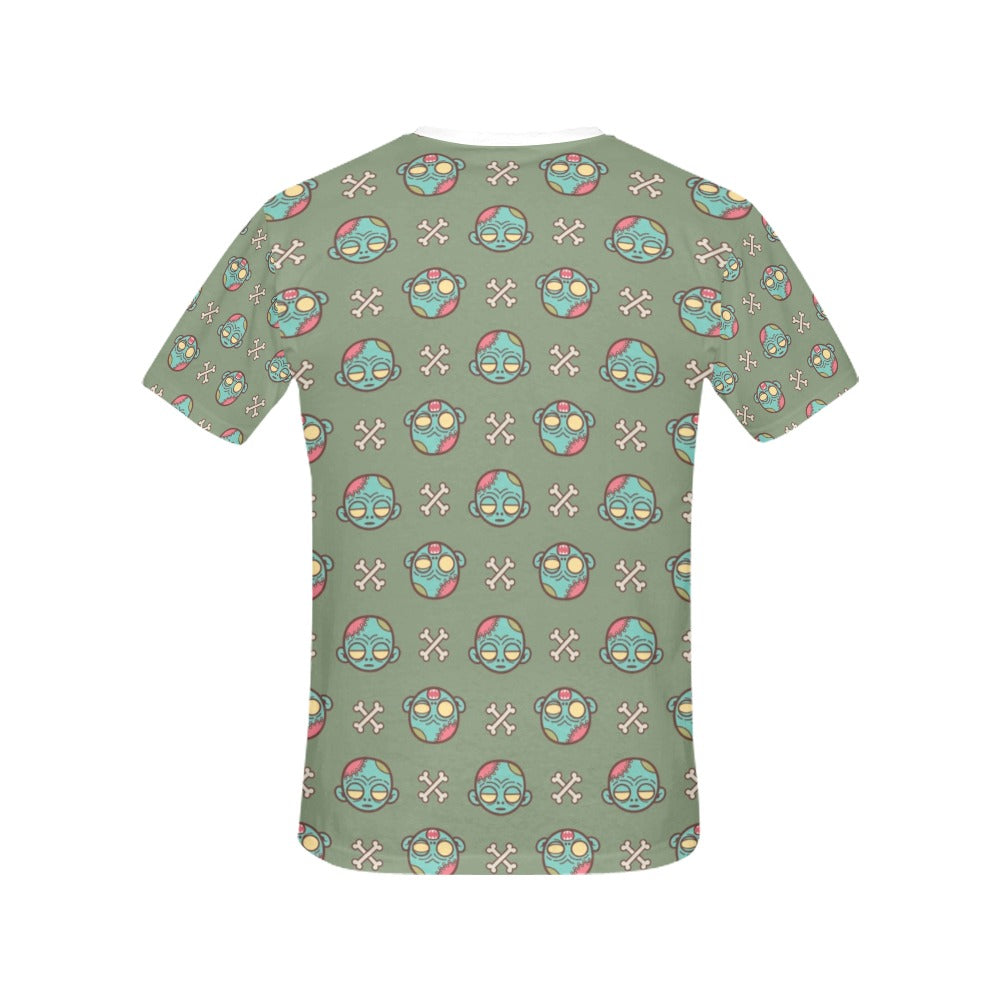 Zombie Print Design LKS301 Women's  T-shirt