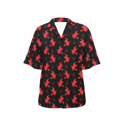 Witch Print Design LKS308 Women's Hawaiian Shirt