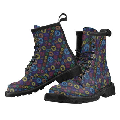 Chakra Colorful Print Pattern Women's Boots