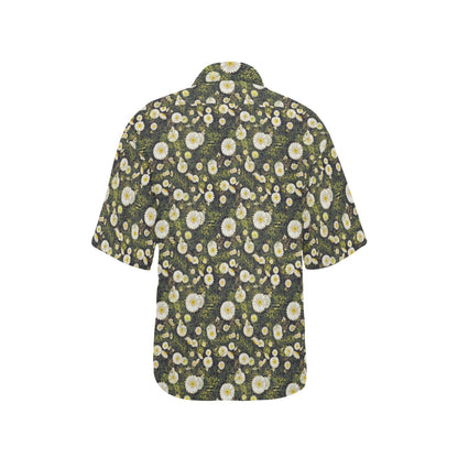 Daisy Pattern Print Design 03 Women's Hawaiian Shirt