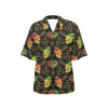 lotus Boho Pattern Print Design LO09 Women's Hawaiian Shirt