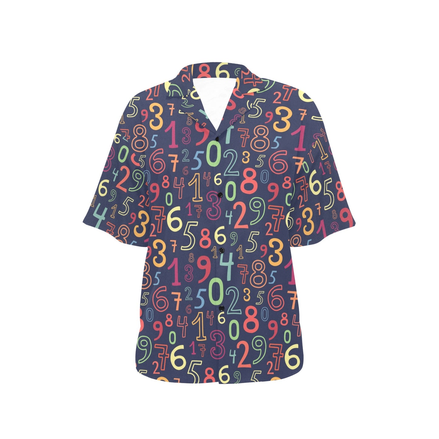 Number Pattern Print Design A01 Women's Hawaiian Shirt