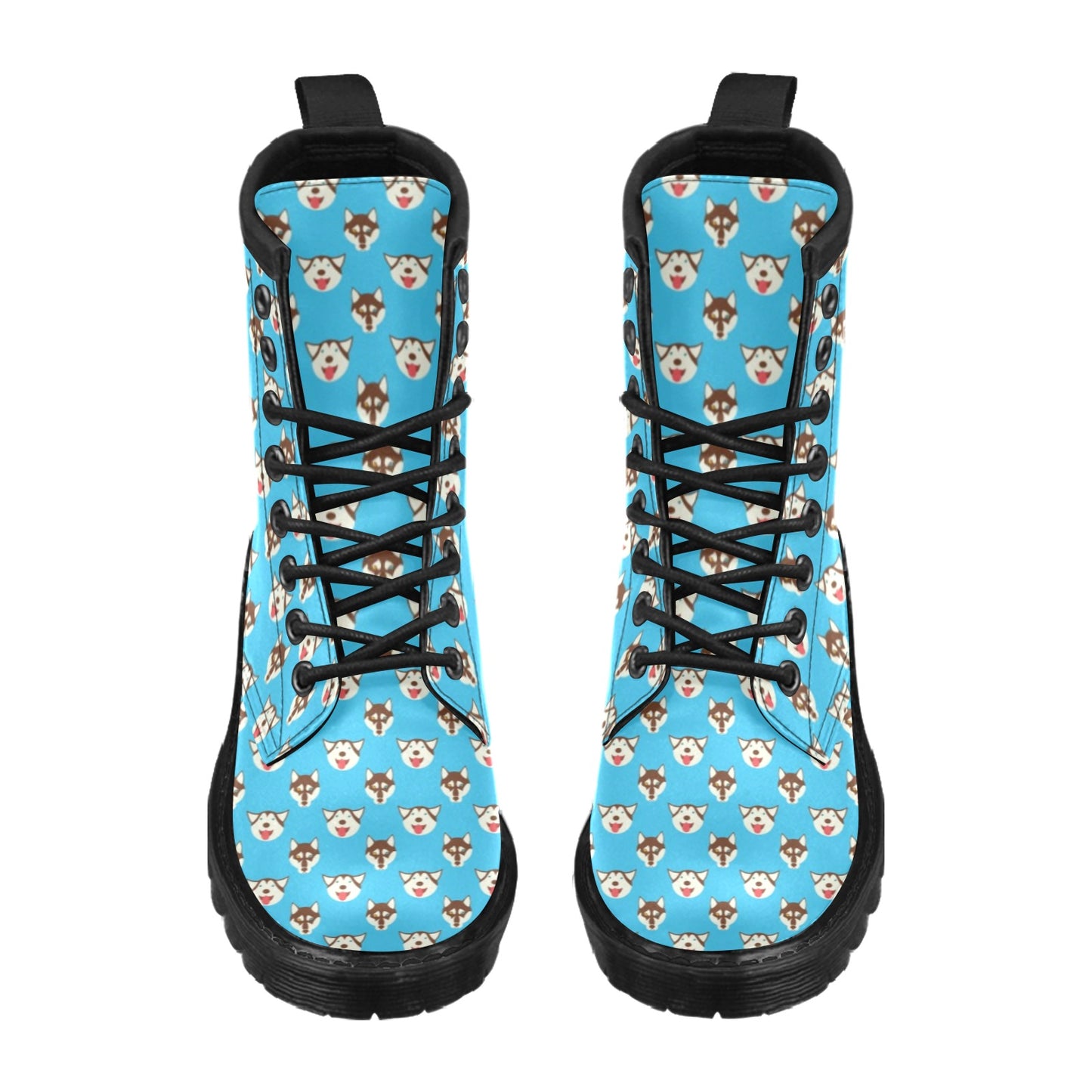 Siberian Huskies Print Design LKS306 Women's Boots