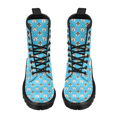 Siberian Huskies Print Design LKS306 Women's Boots