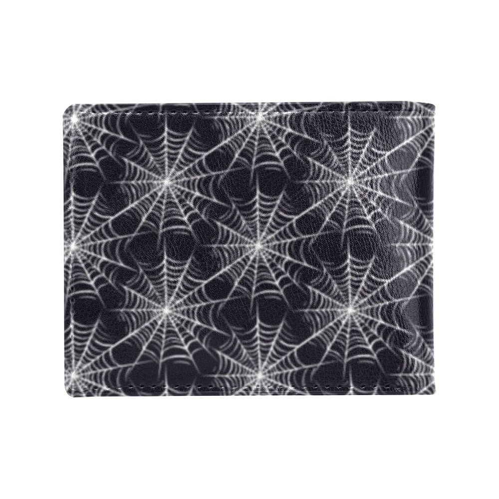 Spider Web Print Design LKS303 Men's ID Card Wallet