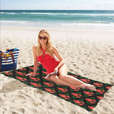 Lobster Print Design LKS403 Beach Towel 32" x 71"