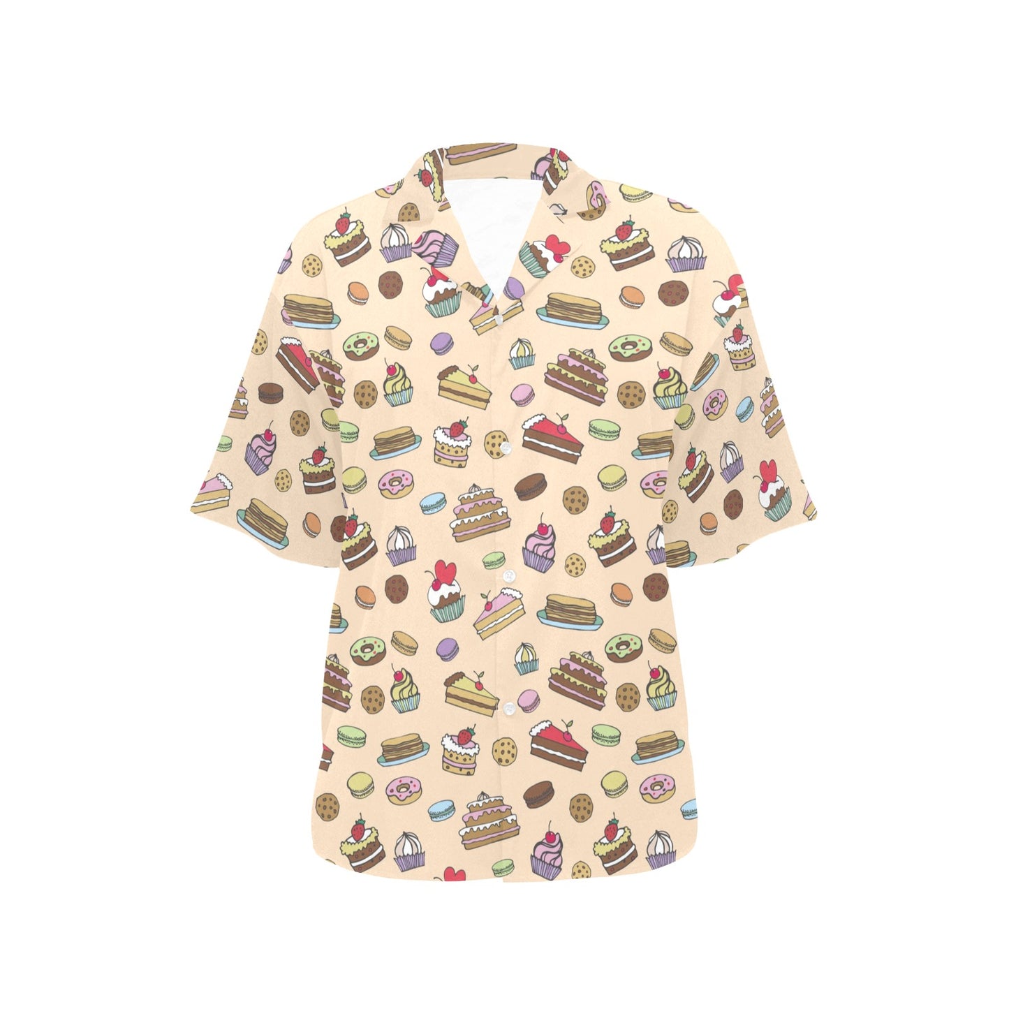 Cake Pattern Print Design 03 Women's Hawaiian Shirt