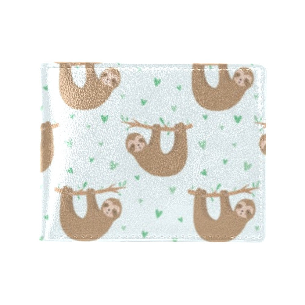 Sloth Print Design LKS308 Men's ID Card Wallet