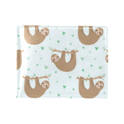 Sloth Print Design LKS308 Men's ID Card Wallet