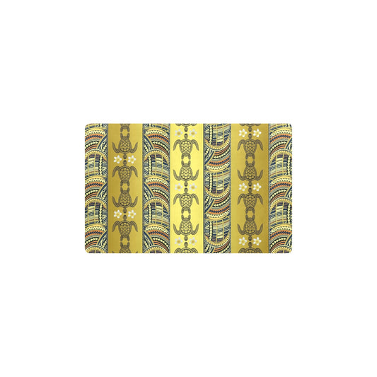 Polynesian Turtle Hawaiian Design Print Kitchen Mat