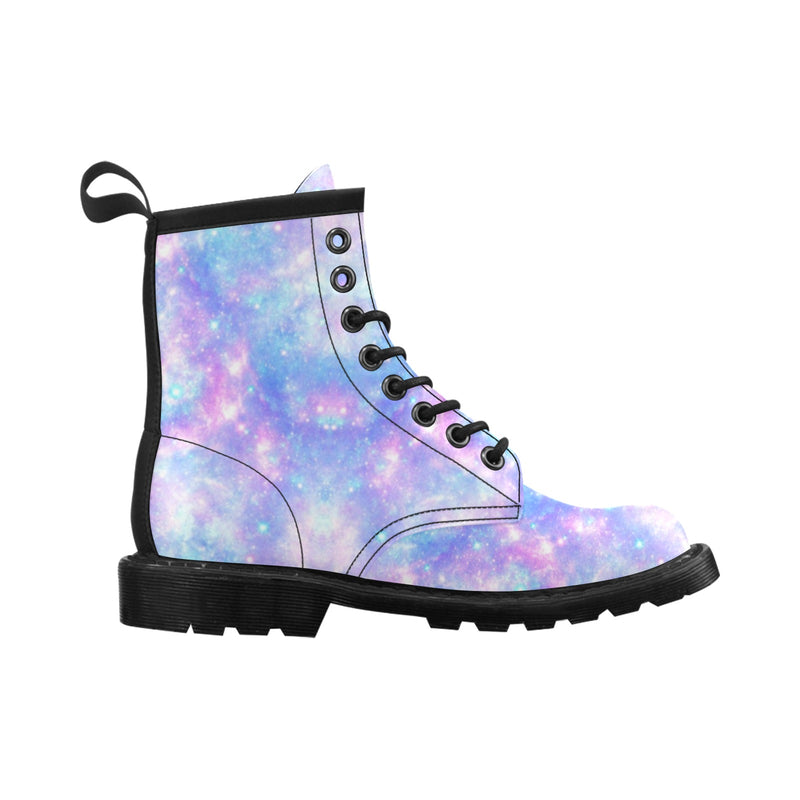 Galaxy Stardust Pastel Color Print Women's Boots