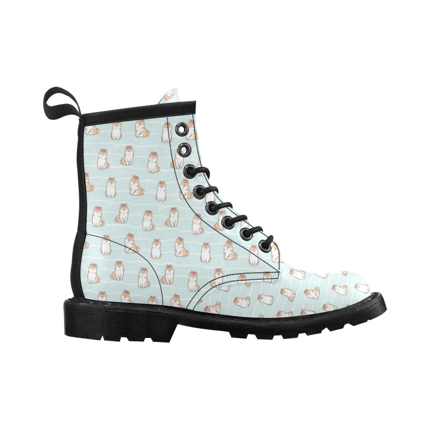 Shiba Inu Print Design LKS3011 Women's Boots