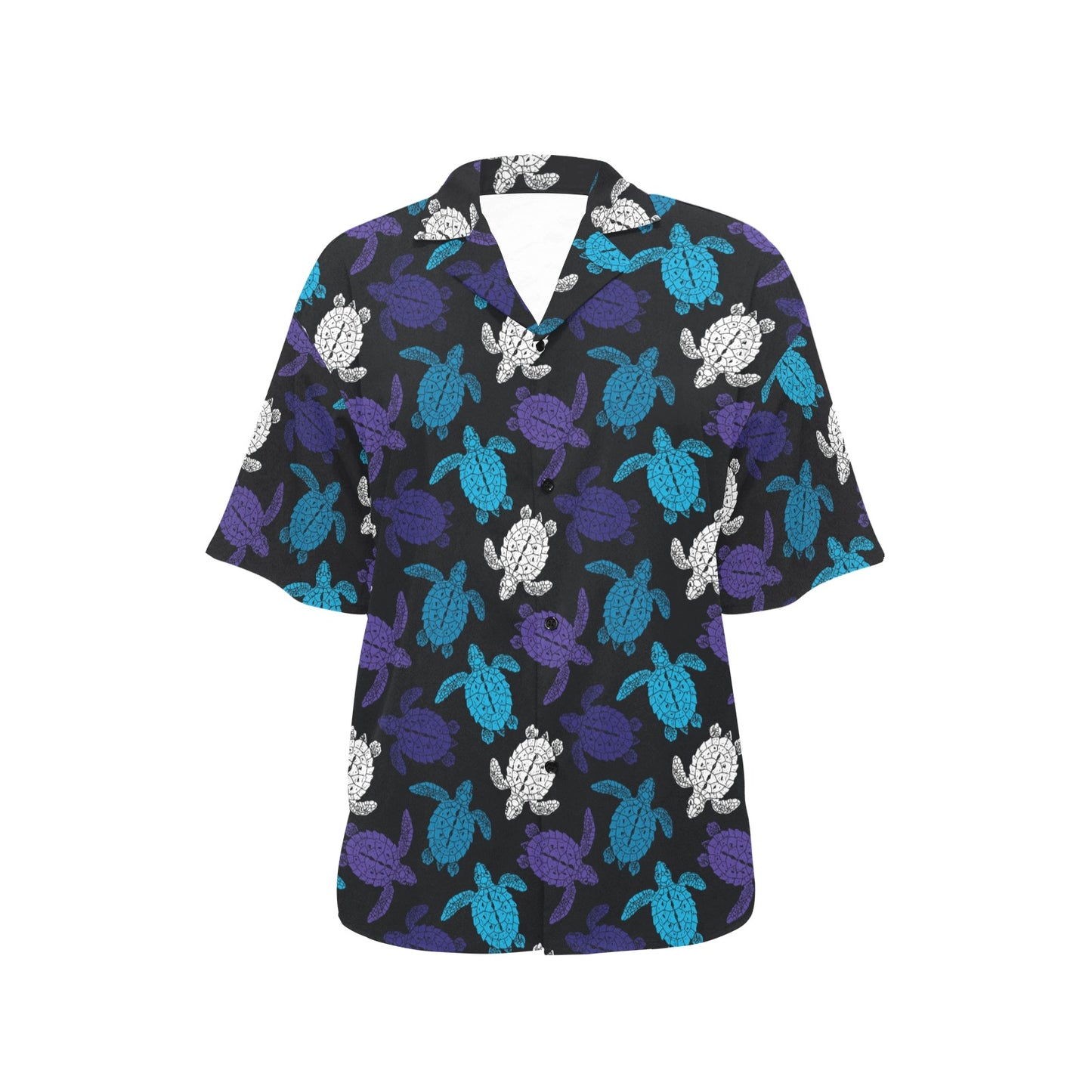 Sea Turtle Print Design LKS306 Women's Hawaiian Shirt