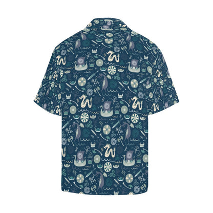 Vikings Print Design LKS305 Men's Hawaiian Shirt