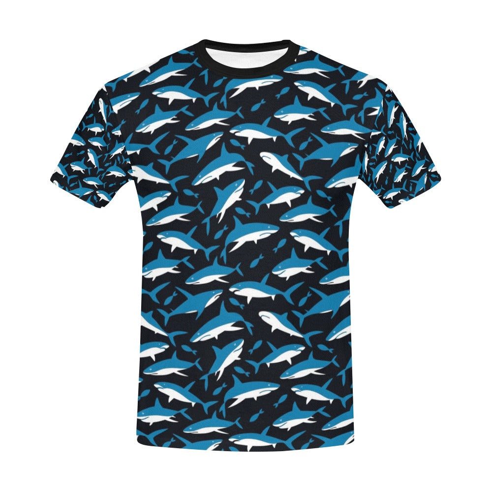 Shark Print Design LKS303 Men's All Over Print T-shirt