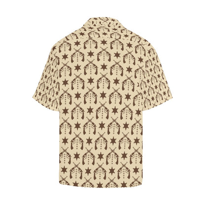 Western Cowboy Print Design LKS302 Men's Hawaiian Shirt
