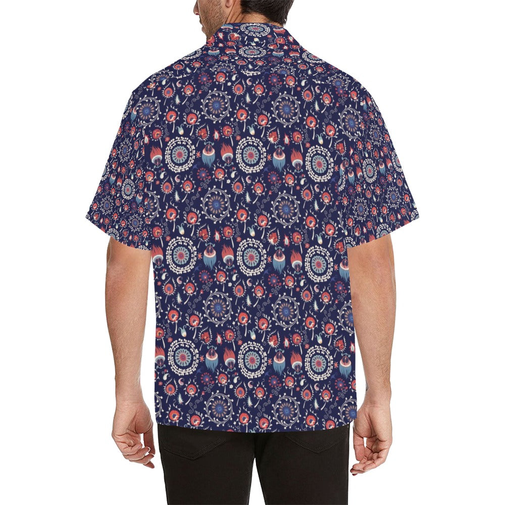 Suzani Print Design LKS305 Men's Hawaiian Shirt